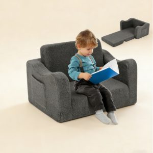 2 in 1 toddler soft couch convertible sofa to lounger for kids