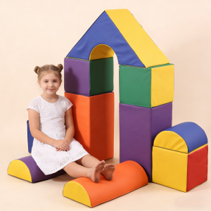 11 piece toddler soft foam indoor building blocks