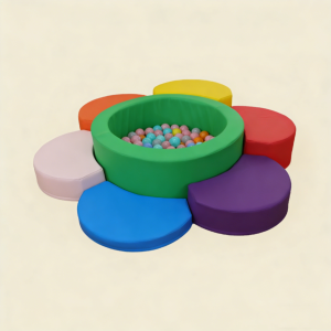 7 piece flower shape kids ball pit