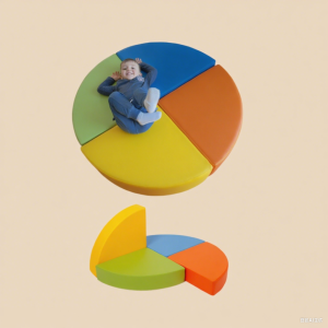 4 piece foam building blocks set